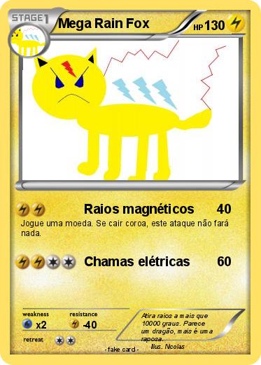 Pokemon Mega Rain Fox