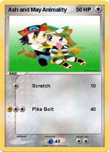 Pokemon Ash and May Animality Pokemon Ash and May Animality