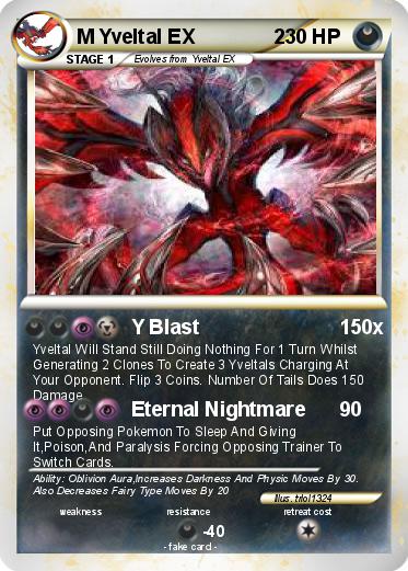 Pokemon M Yveltal EX              2