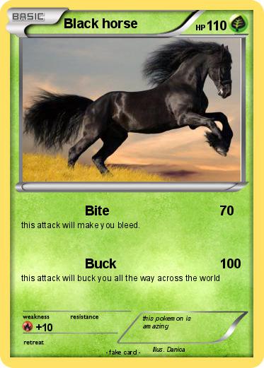 Pokemon Black horse