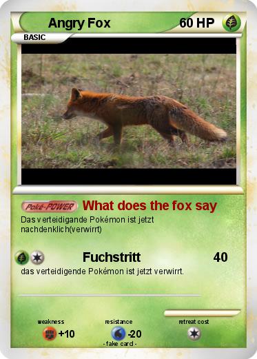 Pokemon Angry Fox