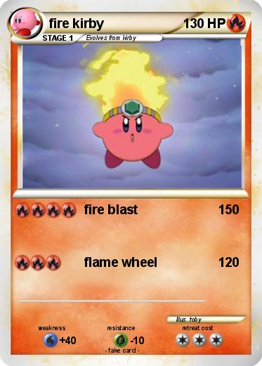 Pokemon fire kirby