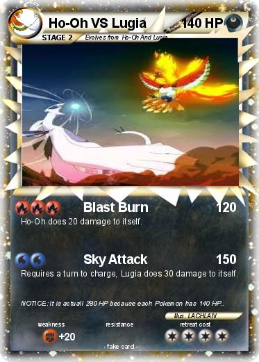 Pokemon Ho-Oh VS Lugia