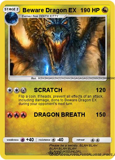 Pokemon Beware Dragon EX