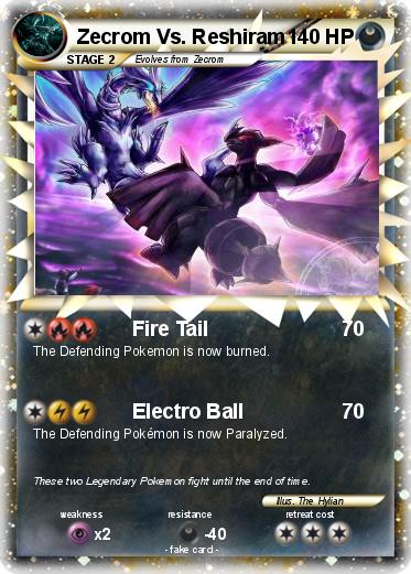 Pokemon Zecrom Vs. Reshiram