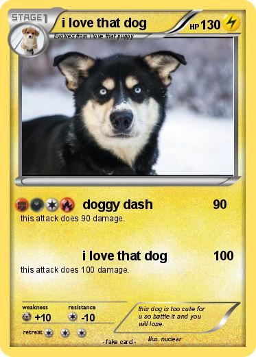 Pokemon i love that dog