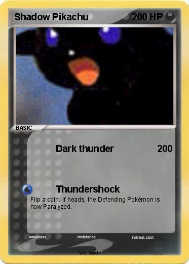 Pokemon Shadow Pikachu