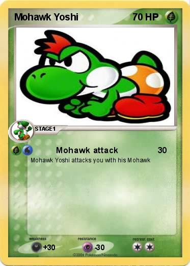 Pokemon Mohawk Yoshi