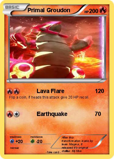 Pokemon Primal Groudon