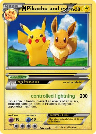 Pokemon Pikachu and evee
