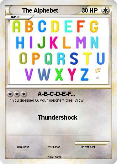 Pokemon The Alphebet