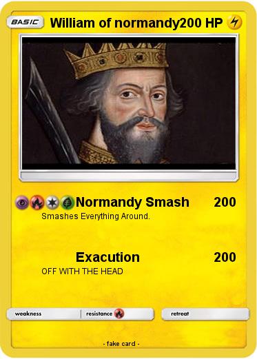 Pokemon William of normandy