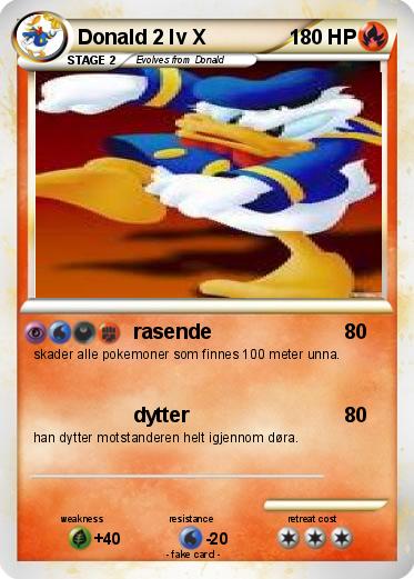 Pokemon Donald 2 lv X