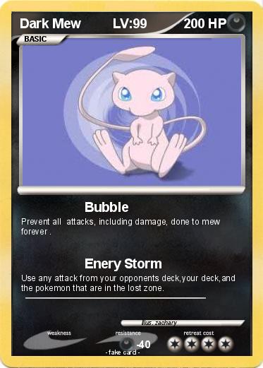 Pokemon Dark Mew         LV:99