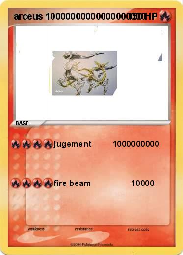 Pokemon arceus 10000000000000000000