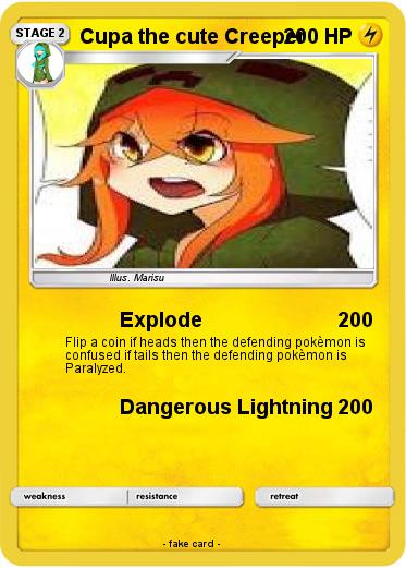 Pokemon Cupa the cute Creeper