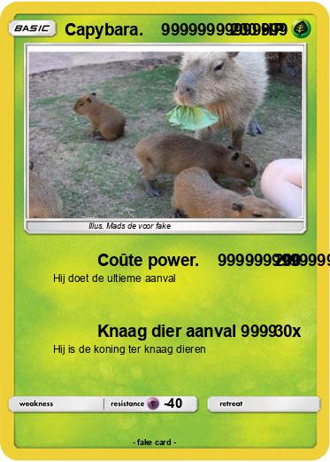 Pokemon Capybara.    99999999999999