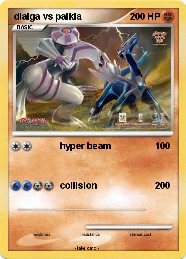 Pokemon dialga vs palkia
