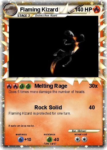 Pokemon Flaming Kizard