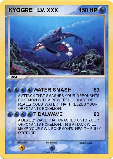 Pokemon KYOGRE   LV. XXX