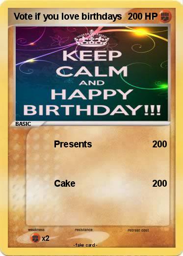 Pokemon Vote if you love birthdays