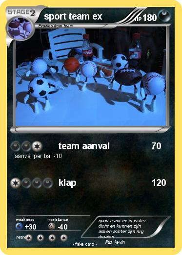 Pokemon sport team ex
