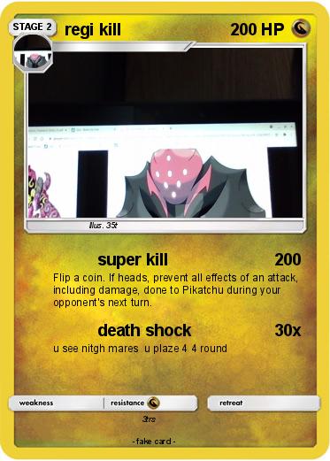 Pokemon regi kill