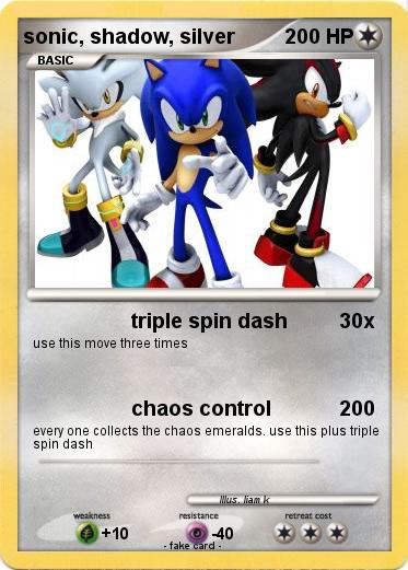 Pokemon sonic, shadow, silver