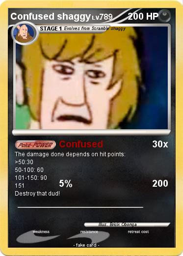 Pokemon Confused shaggy