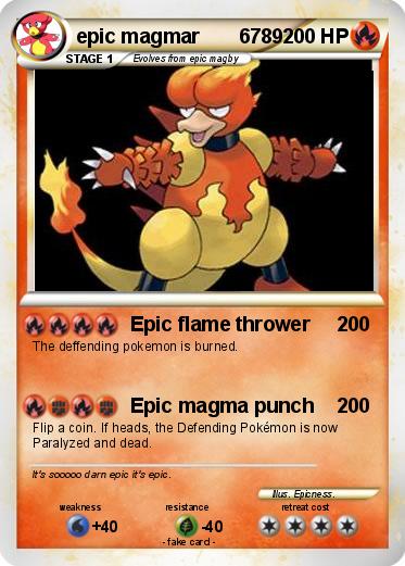 Pokemon epic magmar       6789