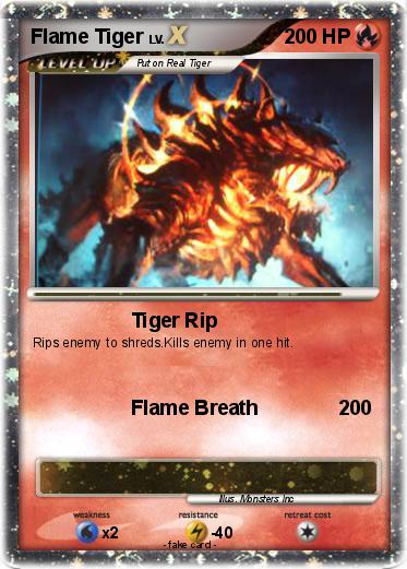 Pokemon Flame Tiger