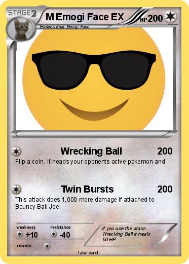 Pokemon M Emogi Face EX