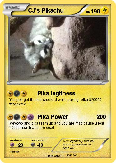 Pokemon CJ's Pikachu