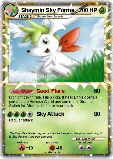 Pokemon Shaymin Sky Forme Pokemon Shaymin Sky Forme