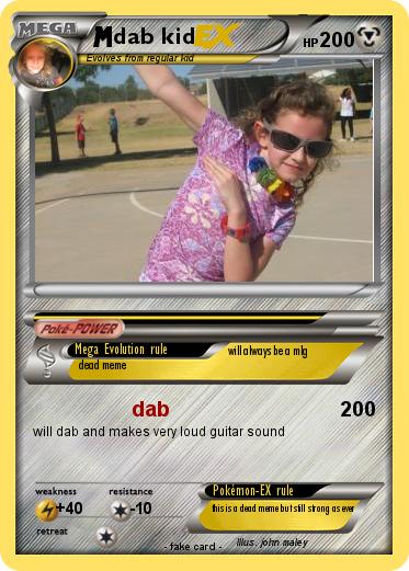 Pokemon dab kid
