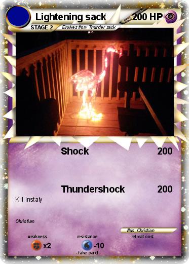 Pokemon Lightening sack