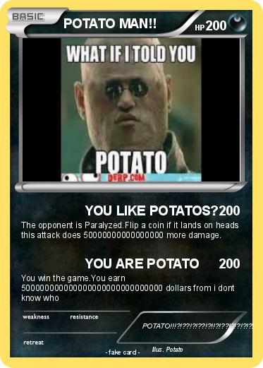 Pokemon POTATO MAN!!