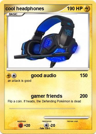 Pokemon cool headphones
