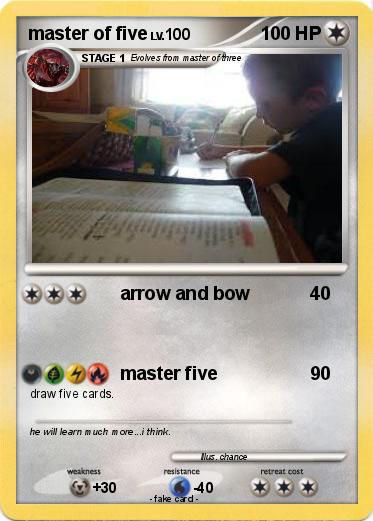 Pokemon master of five