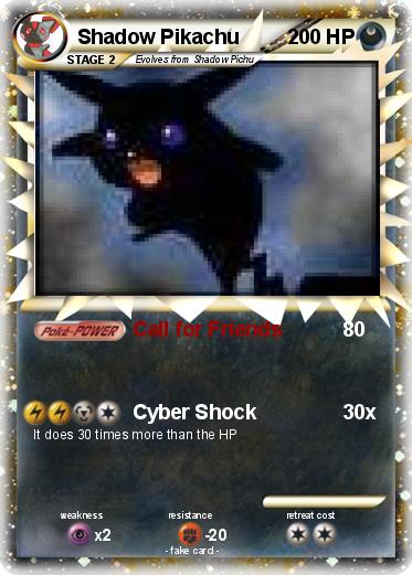 Pokemon Shadow Pikachu