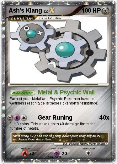 Pokemon Ash's Klang