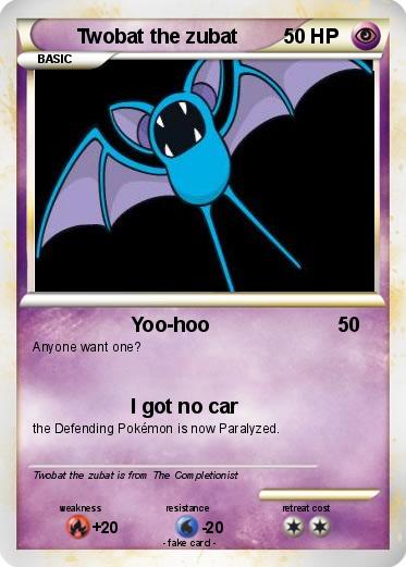 Pokemon Twobat the zubat