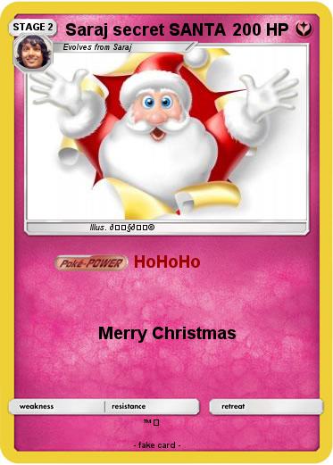 Pokemon Saraj secret SANTA