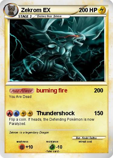Pokemon Zekrom EX