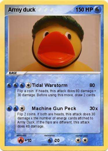 Pokemon Army duck