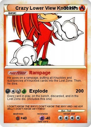 Pokemon Crazy Lower View Knuckles