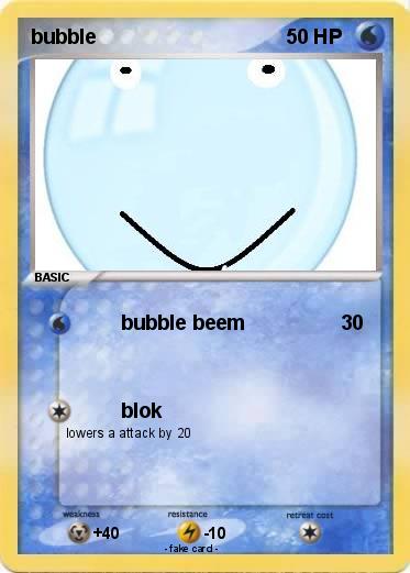 Pokemon bubble