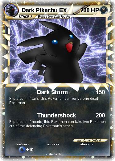 Pokemon Dark Pikachu EX