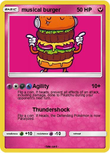 Pokemon musical burger