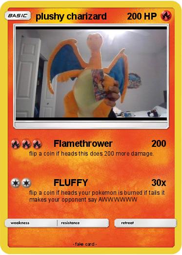 Pokemon plushy charizard